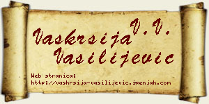 Vaskrsija Vasilijević vizit kartica